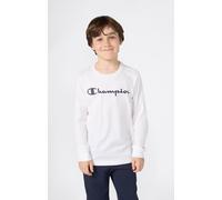 Langarmshirt CHAMPION "SPORTWEAR LONG SLEEVE Standard Fit", Jungen, Gr. XXL (176), wht, Obermaterial: 100% Baumwolle, normal, Rundhals, Shirts Langarmshirt, sportlicher Stil, Langarm, ohne Verschluss,
