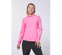 Langarmshirt CHIEMSEE, Damen, Gr. L (42/44), pink (sugar plum), 95% Baumwolle, 5% Elasthan, unifarben, slim fit hüftlang, ohne Ausschnitt, gerader Abschluss, Shirts Langarmshirt, - in schmaler Passfor