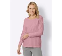Langarmshirt CLASSIC BASICS "Langarm-Shirt", Damen, Gr. 46, lila (hortensie), 100% Baumwolle, unifarben, Rundhals, Shirts Langarmshirt (11923817-46) hortensie