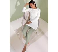 Langarmshirt CREATION L PREMIUM "Modal-Longshirt", Damen, Gr. 36/38, beige (ecru), 94% Modal, 6% Elasthan, unifarben, Shirts Langarmshirt (90979606-36) ecru