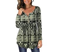 Langarmshirt Damen Baumwolle Elegant Herbst Kleidung Modische Schicke Lässiges Frauen Langärmliges Oberteile T-Shirt