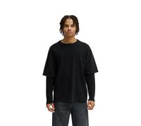 Langarmshirt DC SHOES "DC Twofer", Herren, Gr. L, schwarz, Obermaterial: 100% Baumwolle., Shirts Langarmshirt (85086354-L) schwarz