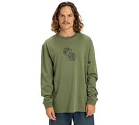 Langarmshirt DC SHOES "Hi Rolling Hls", Herren, Gr. S, grün (bronze grün), Obermaterial: 75% Walkfrottier, 25% Walkfrottier;, Shirts Langarmshirt (75530662-S) bronze grün