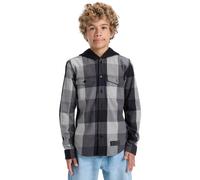 Langarmshirt DC SHOES "Ruckus Hooded", Jungen, Gr. 12(148-156cm), schwarz, Obermaterial: 100% Walkfrottier;, Shirts Langarmshirt (12137252-12) schwarz