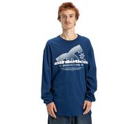 Langarmshirt DC SHOES "Slathletic Hls", Herren, Gr. S, blau (estate blau), Obermaterial: 75% Walkfrottier, 25% Walkfrottier;, Shirts Langarmshirt (78723800-S) estate blau