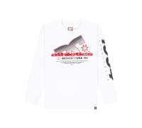 Langarmshirt DC SHOES "Slathletic", Jungen, Gr. 12(148-156cm), weiß, Obermaterial: 75% Walkfrottier, 25% Walkfrottier;, Shirts Langarmshirt (99537422-12) weiß