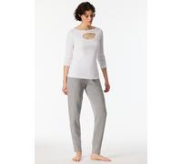 Langarmshirt Doppelripp Cutout weiß - SCHIESSER 150 Years 42