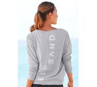 ELBSAND Langarmshirt Damen grau meliert Gr.XL