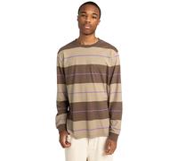 Langarmshirt ELEMENT "Lowcase Pigment", Herren, Gr. XS, beige (stone gray, aluminium, veronica), 100% Baumwolle, Shirts Shirt Langarmshirt (89103411-XS) stone gray, aluminium, veronica