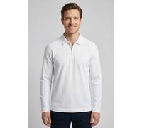 Langarmshirt FYNCH-HATTON, Herren, Gr. 3XL, new sanftes weiß, Web, Obermaterial: 100% Baumwolle, unifarben, normal hüftbedeckend, Rundhals, Shirts Langarmshirt, normale Passform, mit Zipper, mit Hemdk