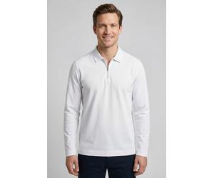 Langarmshirt FYNCH-HATTON, Herren, Gr. 3XL, new sanftes weiß, Web, Obermaterial: 100% Baumwolle, unifarben, normal hüftbedeckend, Rundhals, Shirts Langarmshirt, normale Passform, mit Zipper, mit Hemdk