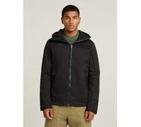 Langarmshirt G-STAR "Batt Hooded Overshirt", Damen, Gr. S, dk schwarz, Obermaterial: 97% Baumwolle, 3% Elasthan, Shirts Langarmshirt (35709614-S) dk schwarz