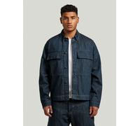 Langarmshirt G-STAR "Boxy Clean Neo Raw Hemd", Herren, Gr. XS, neo raw denim, Obermaterial: 75% Baumwolle, 25% Baumwolle, Shirts Langarmshirt (11611565-XS) neo raw denim