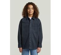 Langarmshirt G-STAR "Boys Boxy Fit Hemd", Jungen, Gr. 14, salute, Obermaterial: 97% Baumwolle, 3% Elasthan, Shirts Langarmshirt (37657926-14) salute