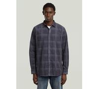 Langarmshirt G-STAR "Clean Regular Hemd", Herren, Gr. L, india ink gd laser check, Obermaterial: 100% Baumwolle, Shirts Langarmshirt (44904021-L) india ink gd laser check