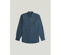 Langarmshirt G-STAR "Clean Regular Hemd", Herren, Gr. S, vintage navy gd, Obermaterial: 58% Baumwolle, 22% Polyester, 20% Baumwolle, Shirts Langarmshirt (48680713-S) vintage navy gd