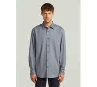 G-STAR Clean Regular Hemd Mehrfarbig XXL ash blue/india ink oxford D25196-C895-H621-XXL