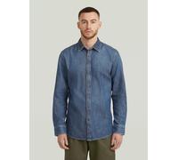 G-STAR Clean Slim Hemd Mittelblau XS faded seasalt D27681-D539-G337-XS
