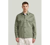 Langarmshirt G-STAR "Core Lightweight Hemd", Herren, Gr. M, lt orphus, Obermaterial: 97% Baumwolle, 3% Elasthan, Shirts Langarmshirt (81335138-M) lt orphus