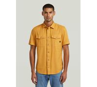 Langarmshirt G-STAR "Marine Slim Hemd", Damen, Gr. L, saffron gd, Obermaterial: 50% Baumwolle, 50% Baumwolle, Shirts Langarmshirt (45432104-L) saffron gd