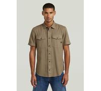 Langarmshirt G-STAR "Marine Slim Hemd", Damen, Gr. XXL, turf gd, Obermaterial: 50% Baumwolle, 50% Baumwolle, Shirts Langarmshirt (90567052-XXL) turf gd