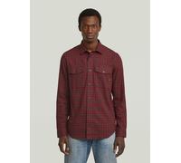 Langarmshirt G-STAR "Marine Slim Hemd", Herren, Gr. M, baron chibi check, Obermaterial: 100% Baumwolle, Shirts Langarmshirt (28651320-M) baron chibi check