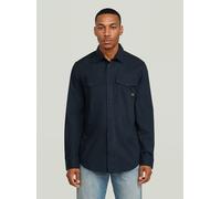 Langarmshirt G-STAR "Marine Slim Hemd", Damen, Gr. M, mazarine blau, Obermaterial: 97% Baumwolle, 3% Elasthan, Shirts Langarmshirt (95001264-M) mazarine blau