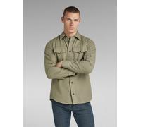Langarmshirt G-STAR "Marine Slim Hemd", Herren, Gr. XXS, shamrock gd, Obermaterial: 50% Baumwolle, 50% Baumwolle, Shirts Langarmshirt (48834146-XXS)