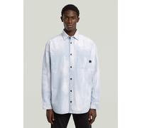 Langarmshirt G-STAR "Oversized 1-Pocket Overshirt", Herren, Gr. XS, sun faded cretan coast, Obermaterial: 100% Baumwolle, Shirts Langarmshirt (44060655-XS)