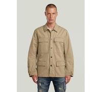 Langarmshirt G-STAR "Reversible 4 Pocket Hemd", Herren, Gr. S, safari, Obermaterial: 70% Baumwolle, 30% Baumwolle, Shirts Langarmshirt (14778024-S)