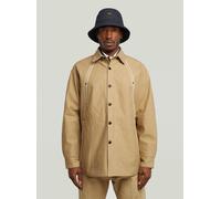 Langarmshirt G-STAR "Selvedge Overshirt", Herren, Gr. L, dk fall, Obermaterial: 100% Baumwolle, Shirts Langarmshirt (41098945-L) dk fall