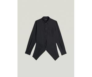 Langarmshirt G-STAR "Slim Kick Long Sleeve Hemd", Damen, Gr. L, dk schwarz, Obermaterial: 70% Modal, 30% Polyester, Shirts Langarmshirt (20933455-L) dk schwarz