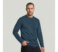 Langarmshirt G-STAR "True Regular r t ls", Herren, Gr. XL, vintage navy, Jersey, Obermaterial: 100% Baumwolle, unifarben, regular fit normal, Rundhals, abgesteppte Kante, Shirts Langarmshirt, aus Baum