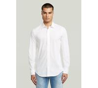 Langarmshirt G-STAR "Uniform Slim Hemd", Damen, Gr. L, weiß, Obermaterial: 69% Baumwolle, 31% Polyester, Shirts Langarmshirt (17965634-L) weiß