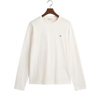 Gant Herren REG Shield LS T-Shirt, Eggshell, Standard