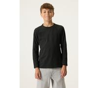 Langarmshirt GARCIA, Jungen, Gr. 128/134, schwarz, Jersey, Obermaterial: 95% Baumwolle, 5% Elasthan, unifarben, regular fit normal, Rundhals, gerader Abschluss, Shirts Langarmshirt, for BOYS (21234663