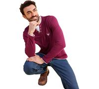 Langarmshirt grau-meliert + bordeaux 64/66 Baumwolle. Meliert: Baumwolle, Polyester
