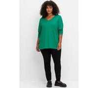 Sheego "Langarmshirt" 1 Stk. (17859020-48) grün
