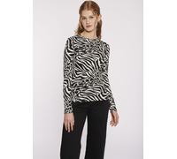 Langarmshirt HAILY’S "LS P TP Ka44lea", Damen, Gr. M, 7330 zebra, Jersey, Obermaterial: 92% Polyester, 8% Elasthan, animal-print, normal, Rundhals, Shirts Langarmshirt (61686668-M) 7330 zebra