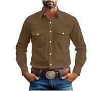 Langarmshirt Herren Hemd Langarm Sommer Hemden Männer Freizeithemd Rundhals Casual Baumwolle Oberteile Regular Fit Henley Shirt Freizeit T-Shirt Einfarbiges Polohemd Bequem Atmungsaktiv Sommerhemd