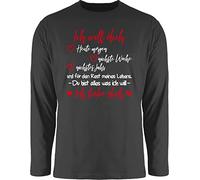 Langarmshirt Herren Langarm Shirt - Valentinstag - Ich Will Dich Ich Liebe Dich - Partner Geschenke für Männer Weihnachten Geschenke Frauen Freund Sie Ihn Valentinsgeschenke - 3XL - Schwarz