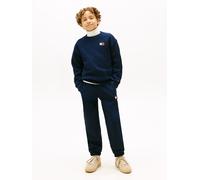 Langarmshirt & Hose TOMMY HILFIGER, Mädchen, Gr. 16 (176), blau (schwarz night navy), Jersey, Obermaterial: 100% Baumwolle, unifarben, KOB Set-Artikel, Kinder bis 16 Jahre, mit Rundhalsausschnitt (688