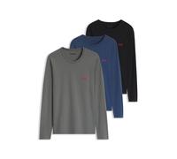 Langarmshirt HUGO UNDERWEAR "LS-SHIRT RN TRIPLET", Herren, Gr. L (52), open miscellaneous 998, Single Jersey, Obermaterial: 100% Baumwolle, Basic, Shirts Langarmshirt (46964604-L) open miscellaneous 9