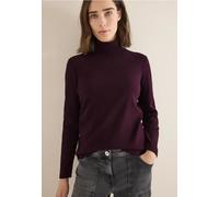 Cecil Damen Langarmshirt in Rippstruktur in Rot, Gr: XS