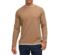 Langarmshirt INDICODE "INSigfinn", Damen, Gr. S, otter, Single Jersey, Obermaterial: 60% Baumwolle, 40% Polyester, unifarben, regular fit normal, Rundhals, Shirts Langarmshirt (32138513-S)