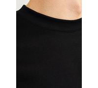 Langarmshirt JACK & JONES "JJEURBAN EDGE TEE LS O-NECK NOOS", Herren, Gr. XL, schwarz, Jersey, Obermaterial: 100% Baumwolle, unifarben, loose fit normal, Rundhals, Bündchen, Shirts Langarmshirt (69487