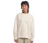 Langarmshirt JACK WOLFSKIN "ESSENTIAL CREWNECK W", Damen, Gr. XL (46), weiß (cotton, weiß), Obermaterial: 100% Baumwolle, Shirts Langarmshirt (52052501-XL) cotton, weiß