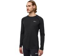 Langarmshirt JACK WOLFSKIN "INFINITE LIGHT LS M", Herren, Gr. XXL (58), schwarz, Obermaterial: 100% Polyester, Shirts Langarmshirt (55466708-XXL) schwarz