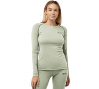 Langarmshirt JACK WOLFSKIN "INFINITE LIGHT LS W", Damen, Gr. S (36), grün (mint, leaf), Oberstoff: 100% POLYESTER, Shirts Langarmshirt (82930354-S) mint, leaf