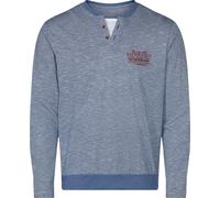 Langarmshirt jeansblau-meliert 64/66 Baumwolle